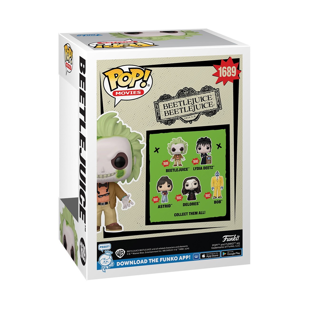 Funko Pop! Movies: Beetlejuice 2 - Beetlejuice (Chance of Special Chase Edition) - flash vidéo