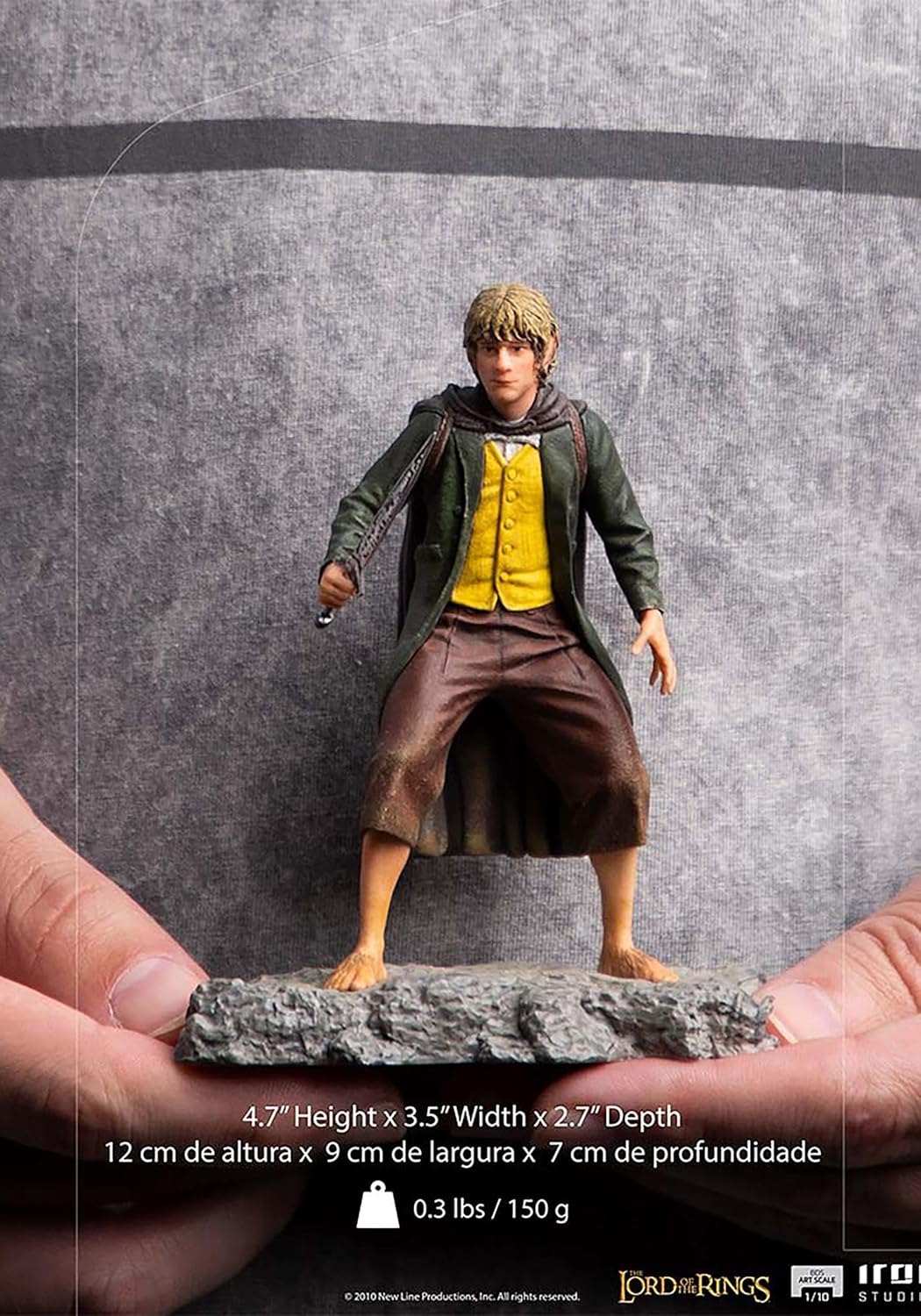 Iron Studios - BDS Arts Scale 1/10 - The Lord of the Rings - Merry Brandybuck Statue 12cm - flash vidéo
