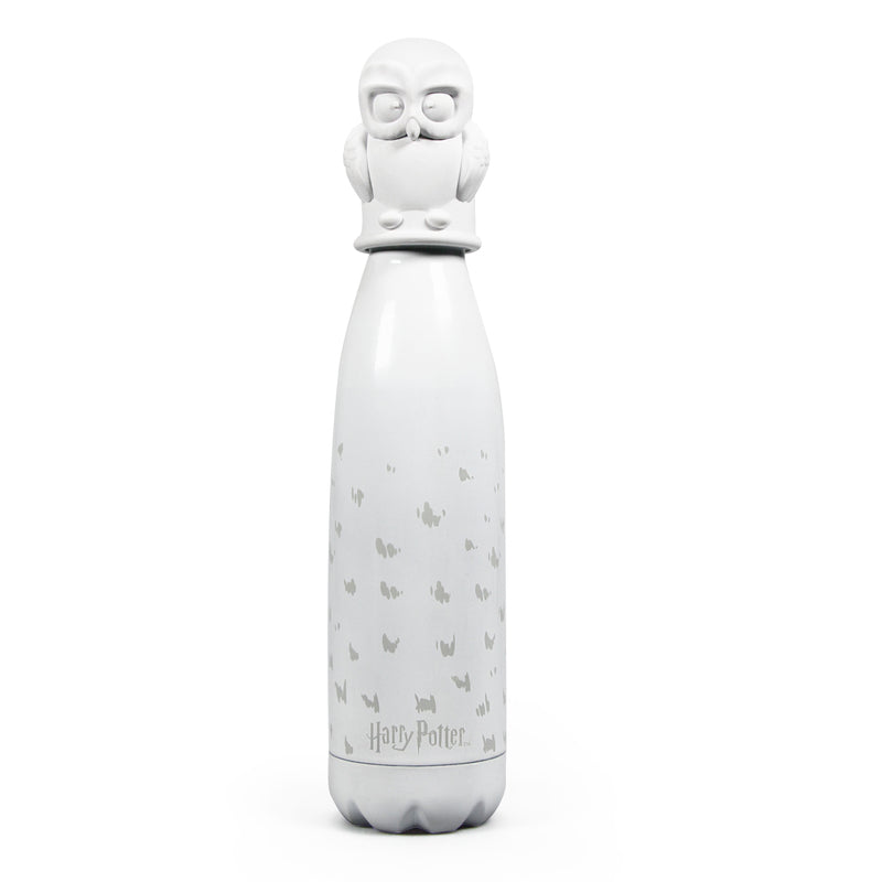 Harry Potter - Bouteille d'eau en métal 500ml Hedwige avec bonchon 3D