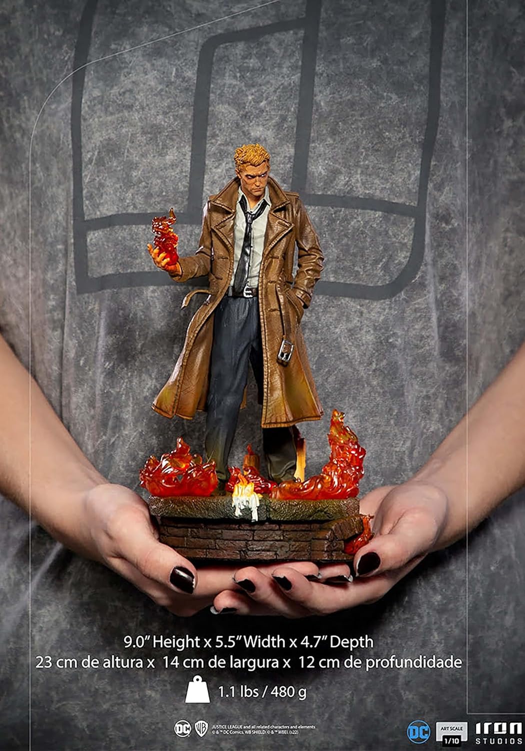 Iron Studios - Arts Scale 1/10 - DC Comics Series - John Constantine Statue 23cm - flash vidéo