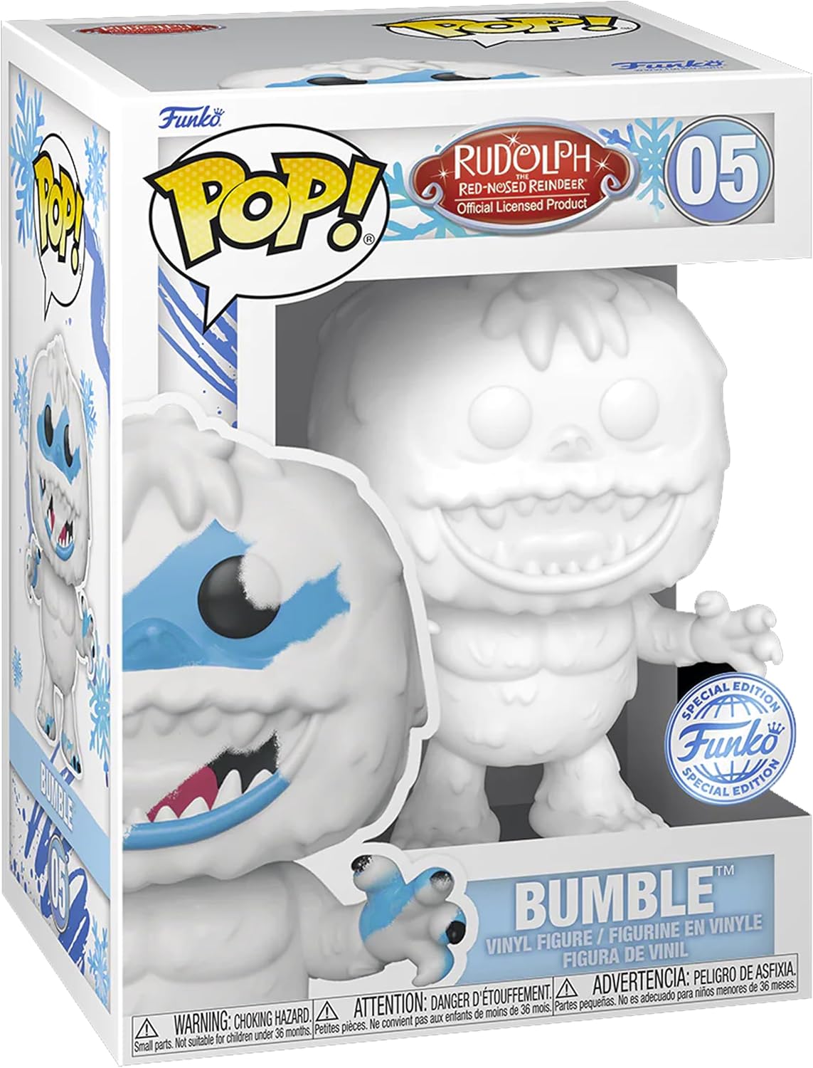 Funko Pop! Rudolph The Red-Nosed Reindeer: Bumble (DIY) (White) - Special Edition - flash vidéo