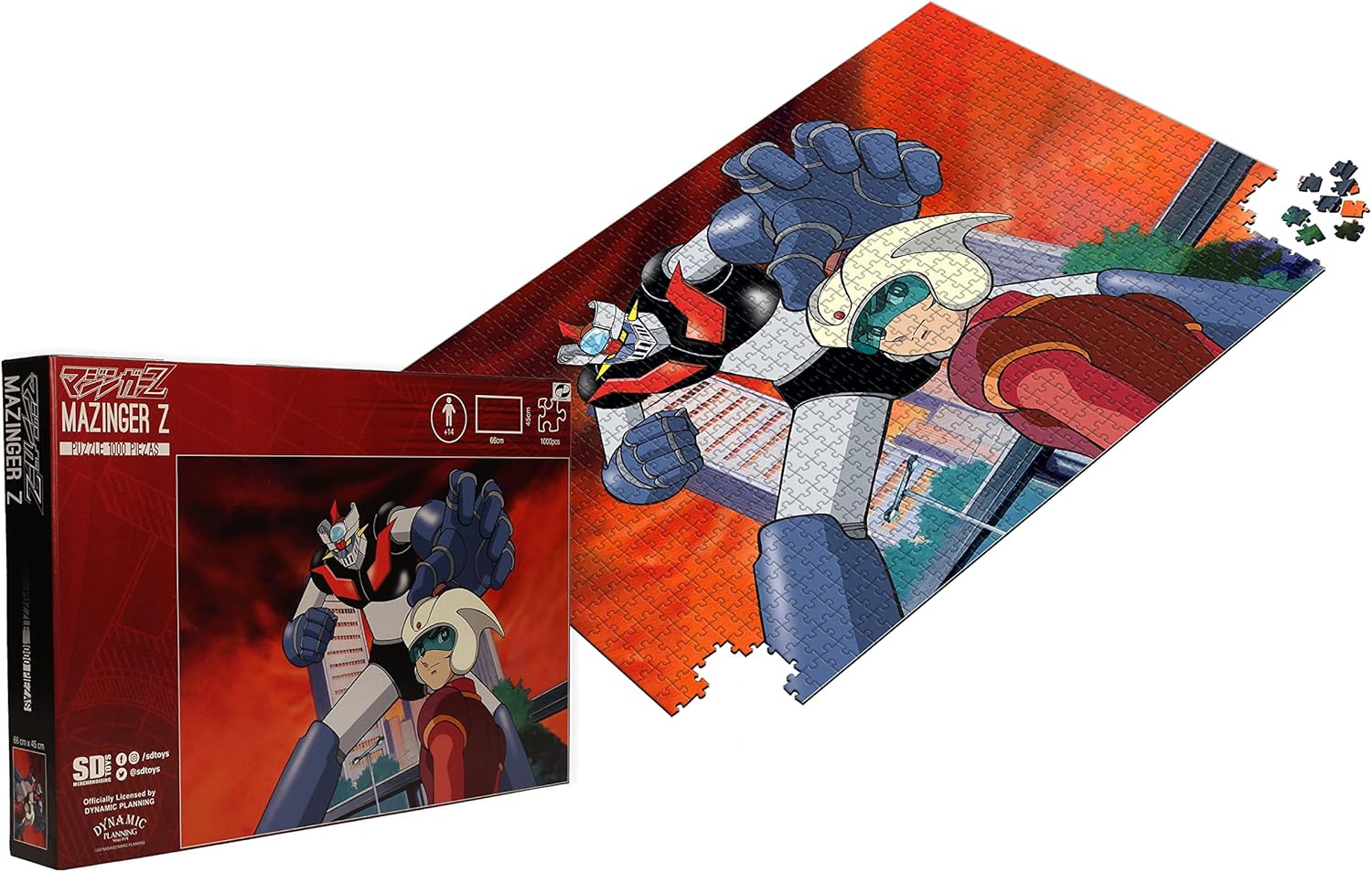Mazinger Z - Puzzle Koji Kabuto et Mazinger 1000 pcs - flash vidéo