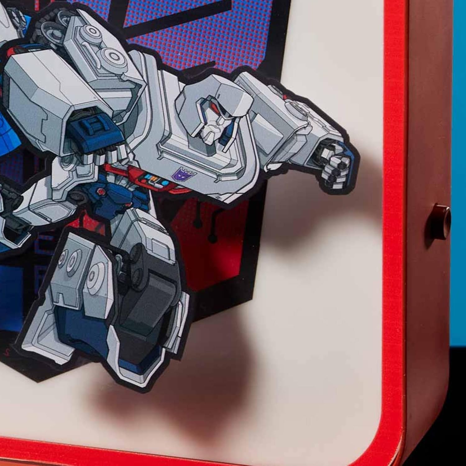 Transformers - Lampe en plexiglas Optimus Prime vs Megatron - flash vidéo