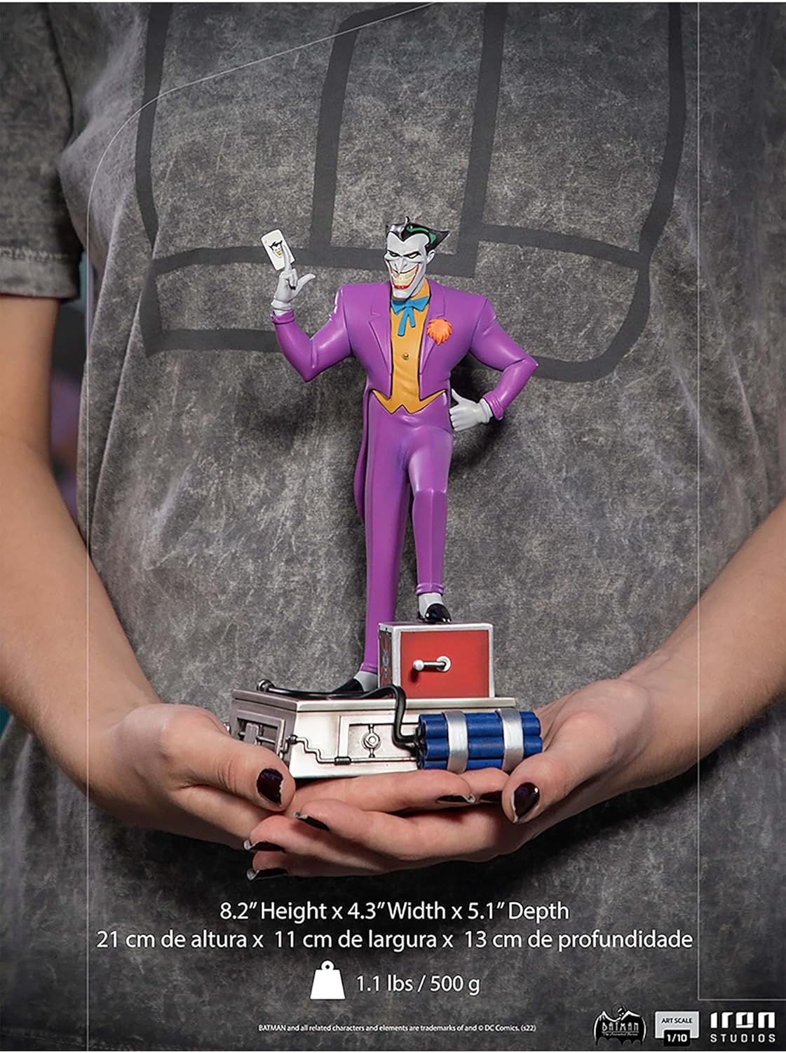 Iron Studios - Arts Scale 1/10 - DC Comics - Batman: The Animated Series - The Joker Statue 21cm - flash vidéo