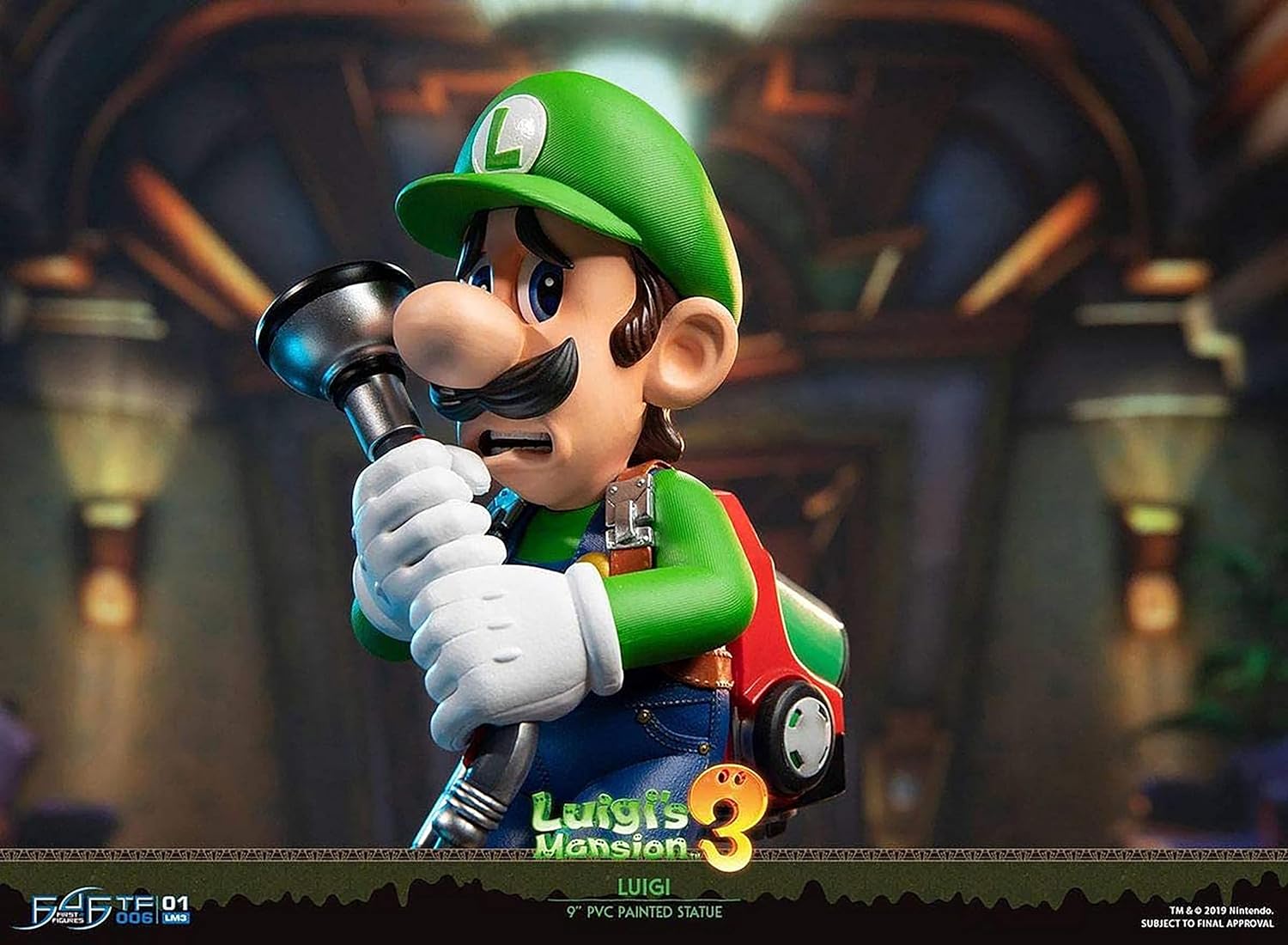 First 4 Figures - Luigi's Mansion 3 - Luigi Statue Edition Standard 25cm - flash vidéo