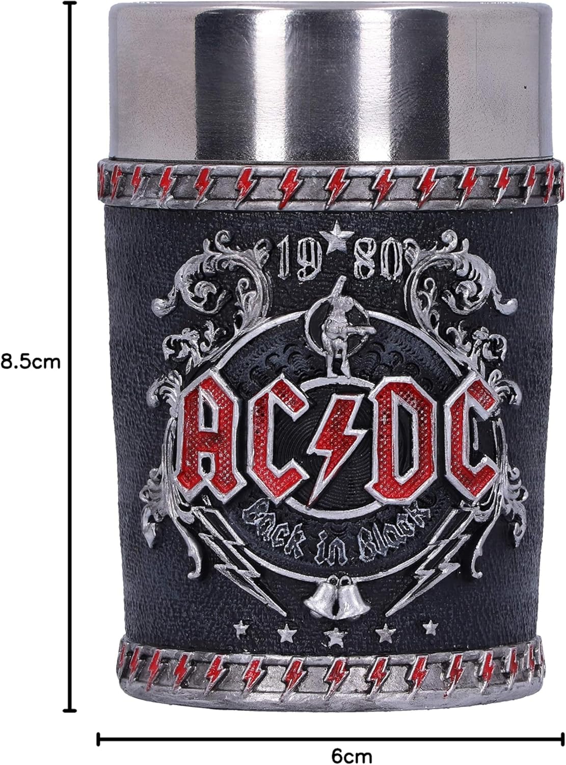 AC/DC - Verre à Shot Back in Black 8.5cm - flash vidéo