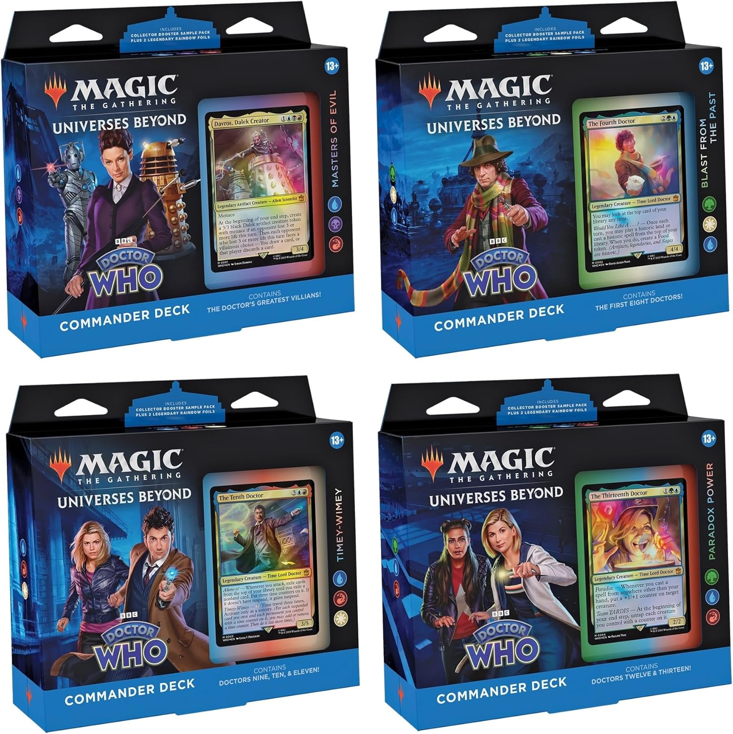 Magic: The Gathering - Doctor Who Commander Deck Assortment (4 Commander Deck) - flash vidéo