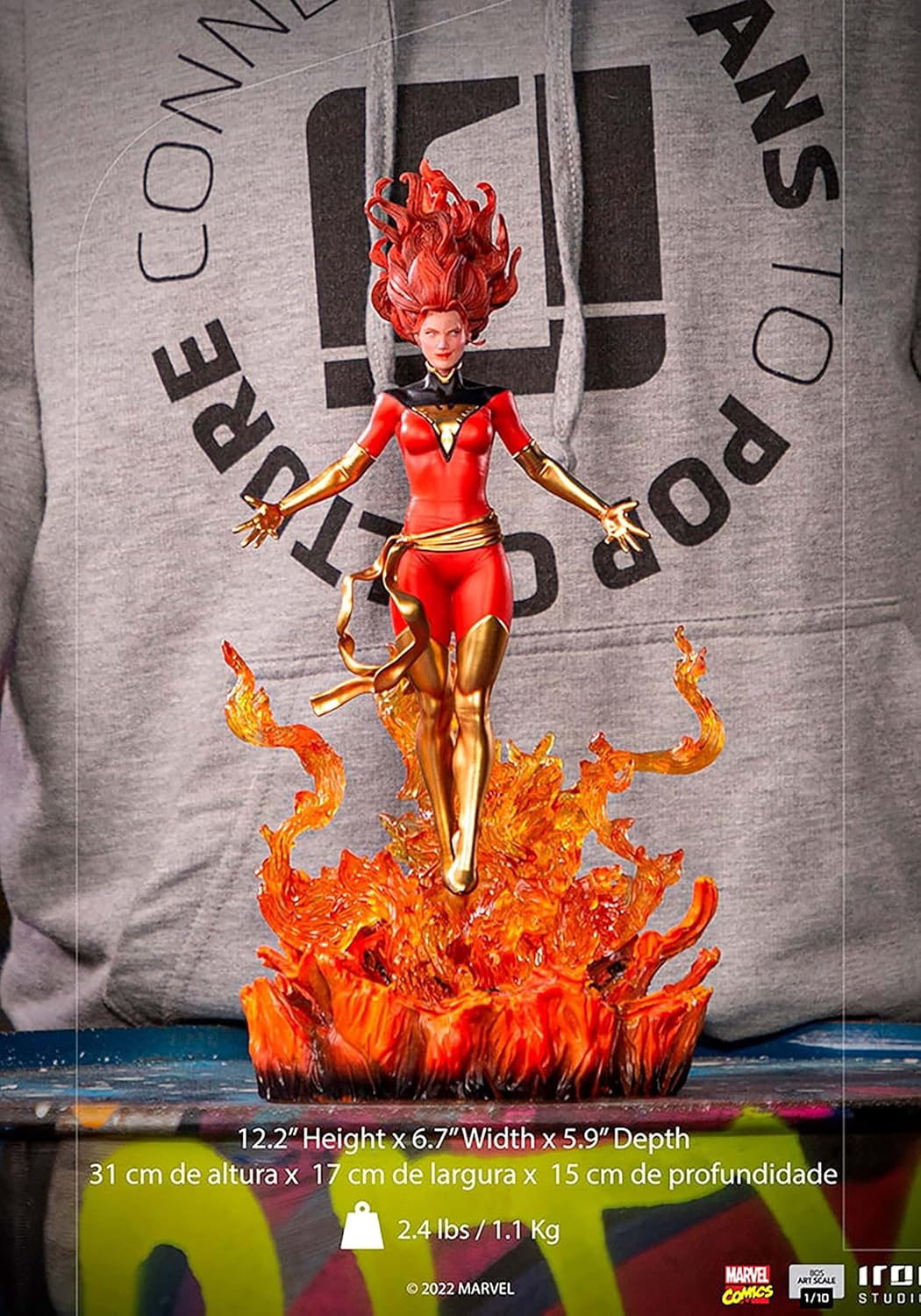 Iron Studios - BDS Arts Scale 1/10 - Marvel - X-Men Marvel Comics - Phoenix Statue 31cm - flash vidéo