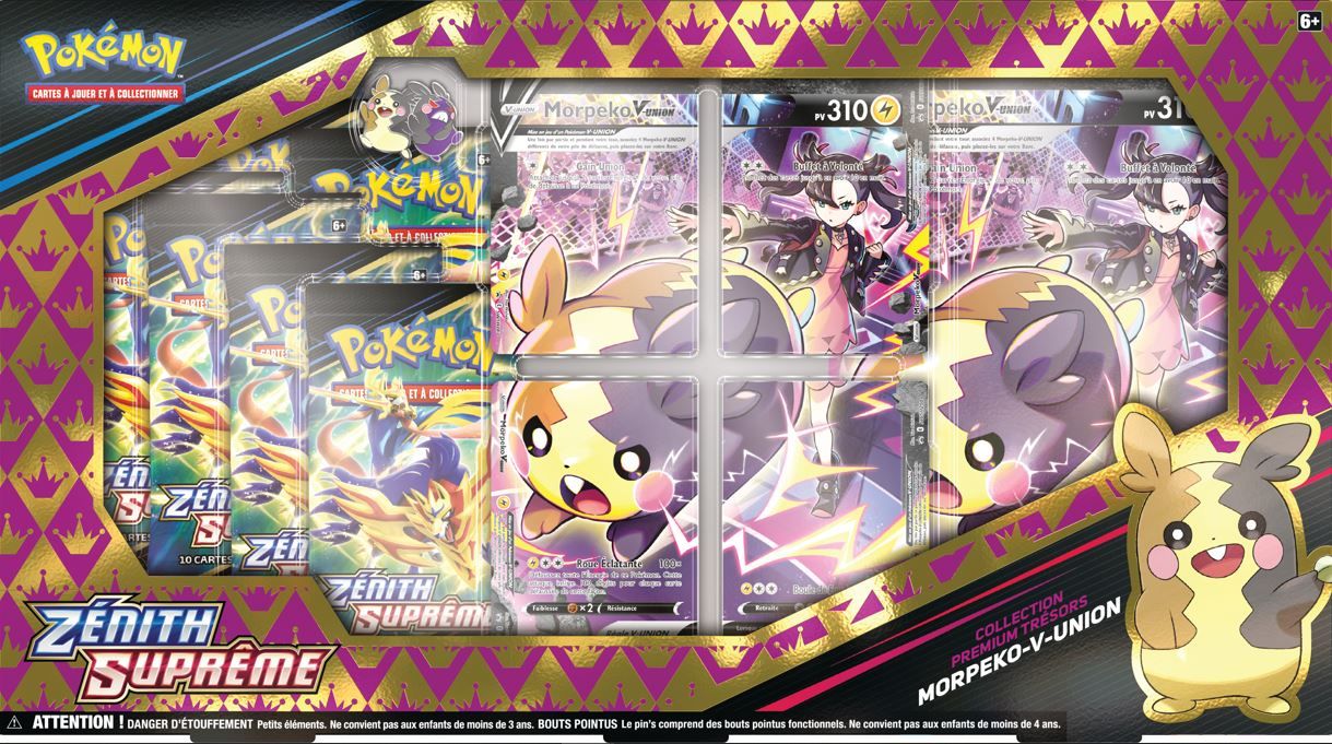 Pokémon JCC - Collection Premium Trésors Morpeko-V-Union - flash vidéo