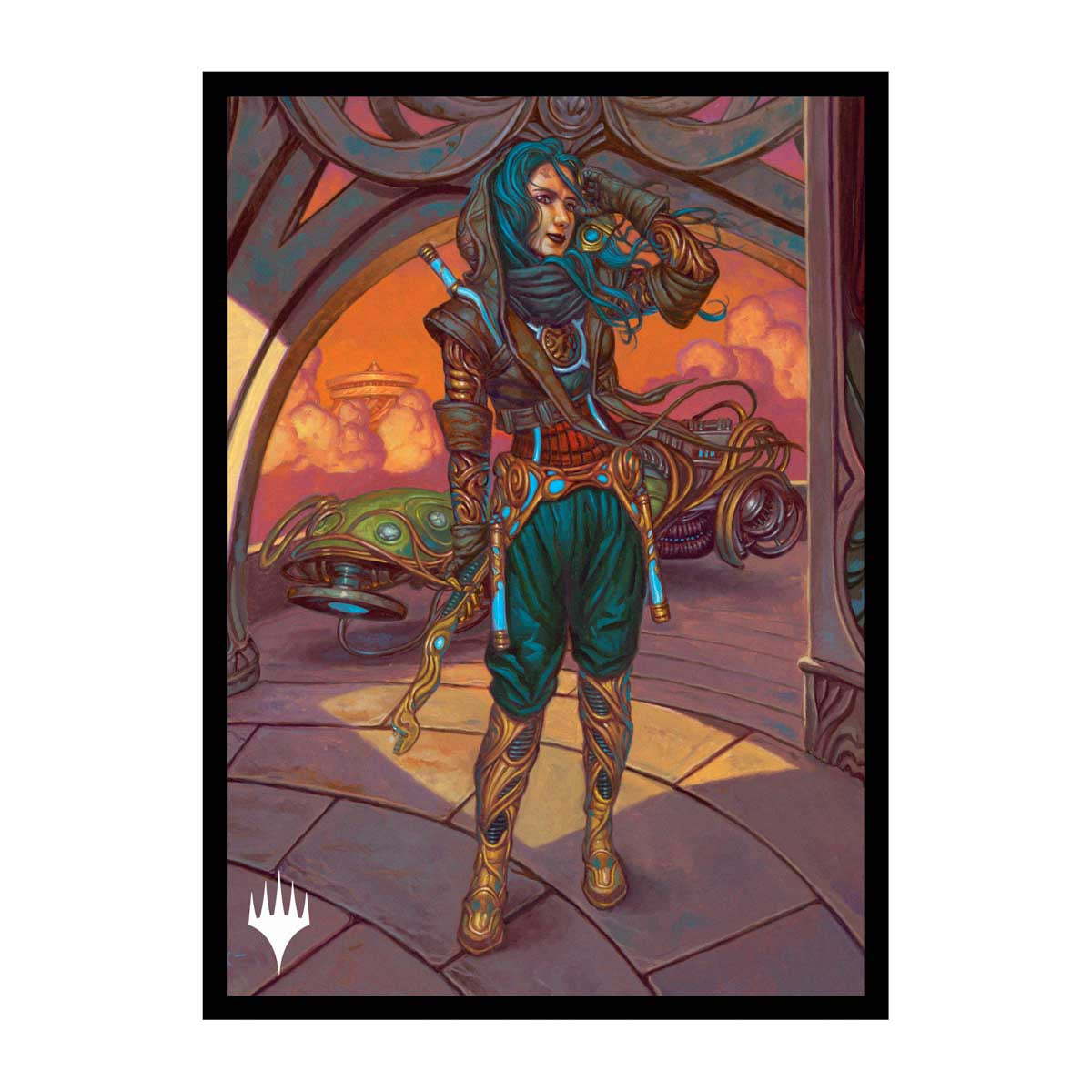 Ultra Pro - Magic: The Gathering - Aetherdrift - Sachet de 100 protèges cartes standard Sita Varma, Masked Racer (66 x 91 mm) - flash vidéo