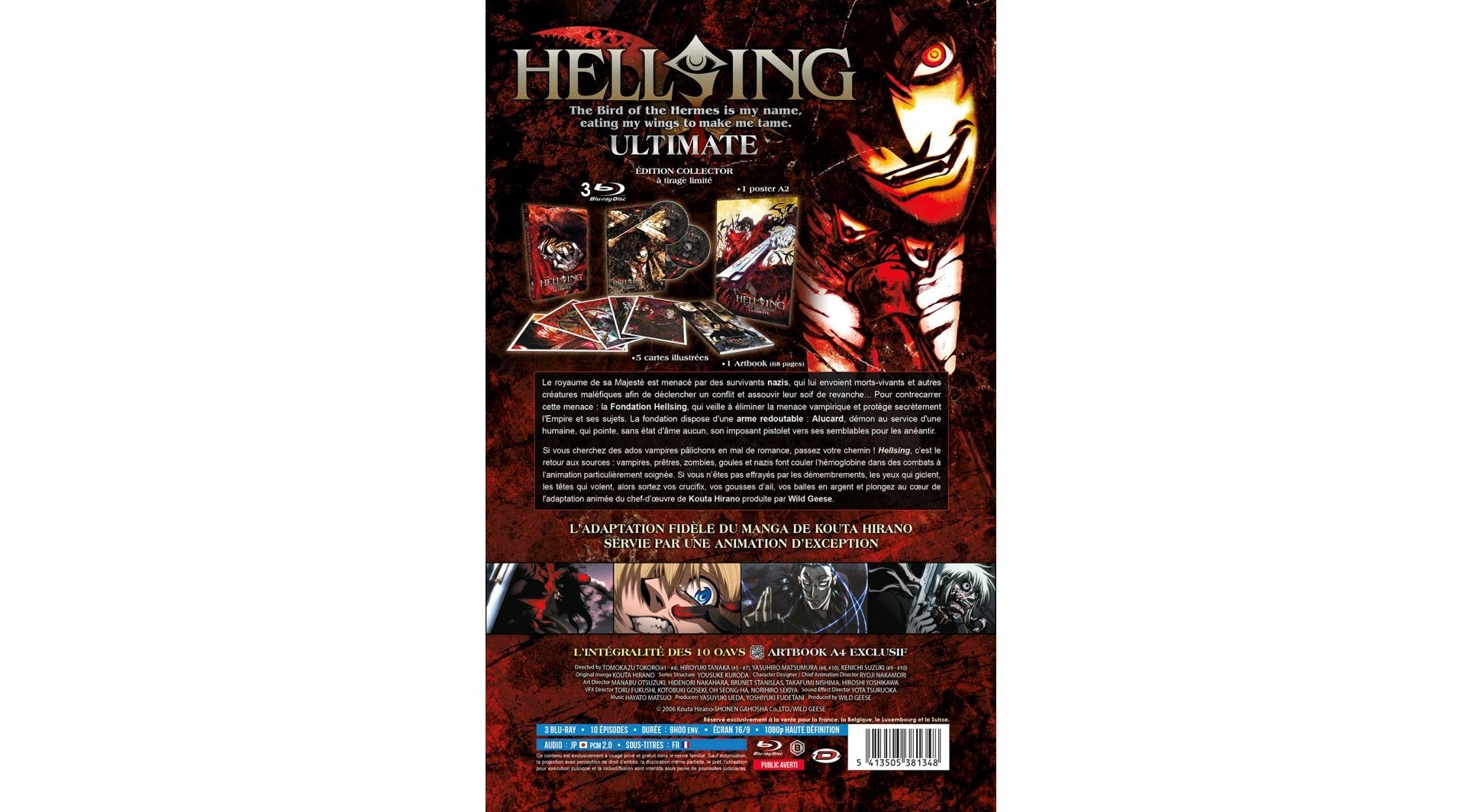 Hellsing Ultimate - Intégrale - Edition Collector Limitée A4 - Coffret Blu-ray