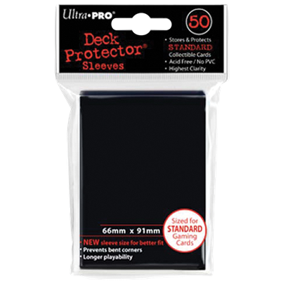 Ultra PRO : 50 sleeves Standard Noir
