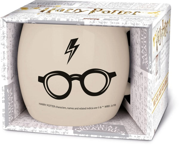 Harry Potter - Tasse globe en céramique Éclair et lunettes - 380ml
