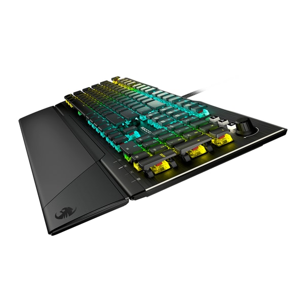 Roccat - Clavier de jeu mécanique optique Vulcan Pro AIMO avec éclairage RGB - Disposition QWERTY américaine - flash vidéo