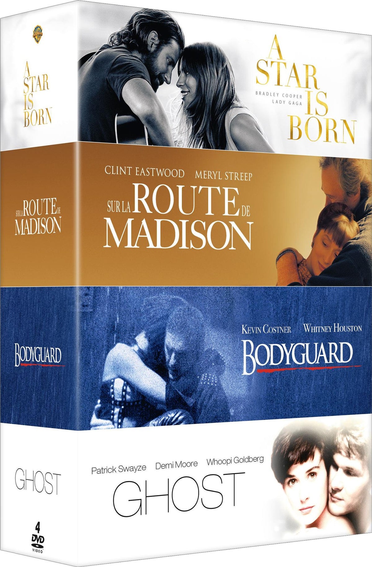 A Star Is Born + Ghost + Sur la route de Madison + Bodyguard [DVD]