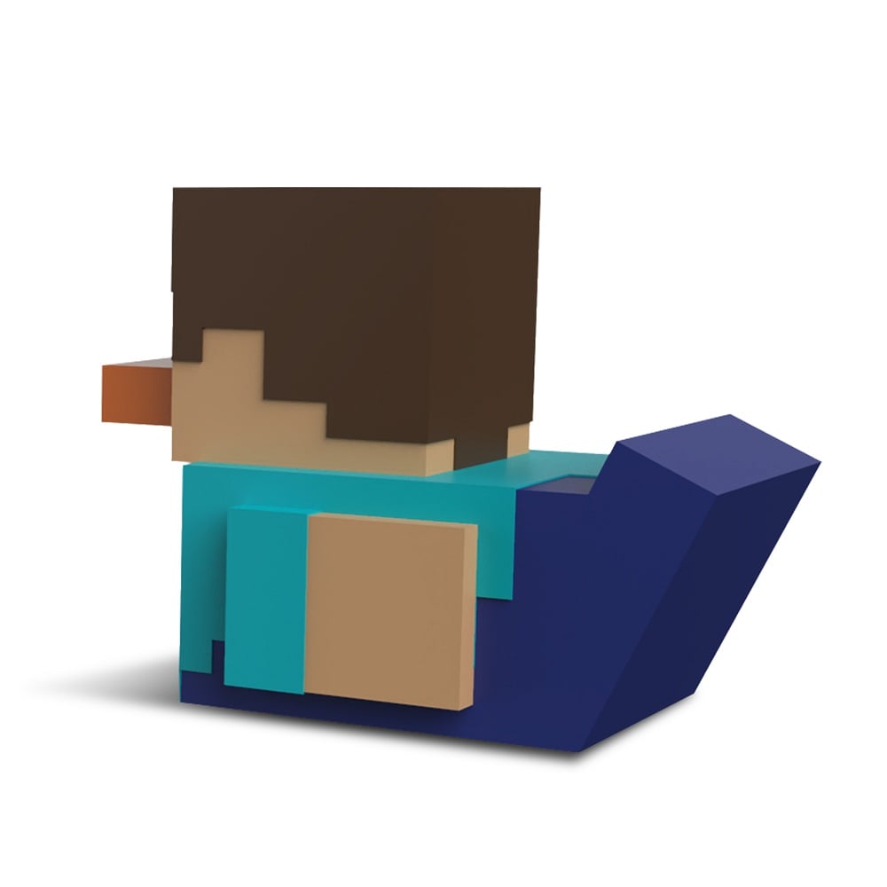 Numskull - TUBBZ Canard de bain - Minecraft - Steve (Première Édition) - 9cm - flash vidéo