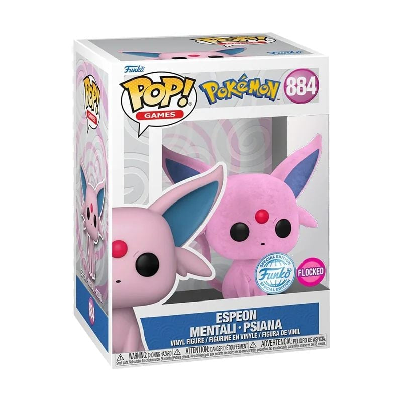 Funko Pop! Games: Pokémon - Mentali Flocked - Smartoys Exclusive