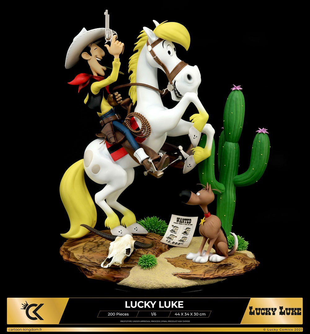 Cartoon Kingdom - 1:6 Statues - Lucky Luke Statue 44cm - flash vidéo