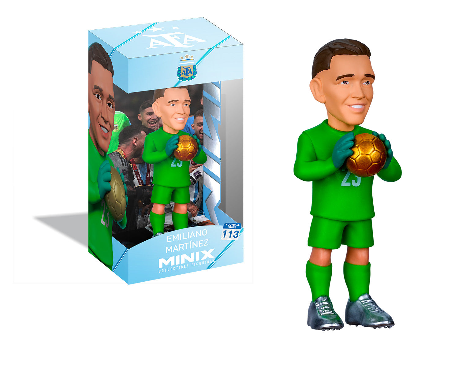 Minix - Football Stars - Coupe du Monde #113 - Argentine - Dibu Martinez - Figurine PVC 12 cm