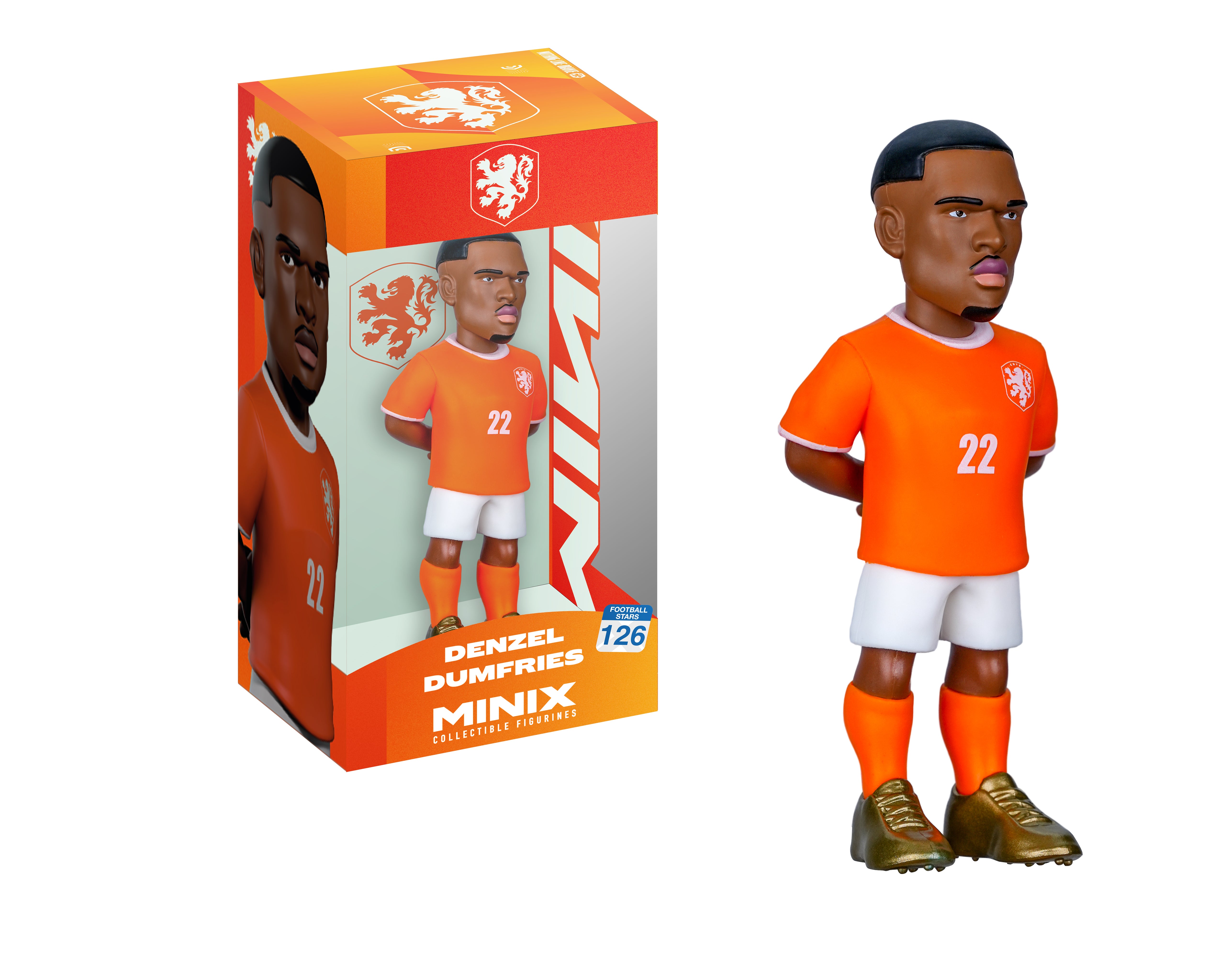 Minix - Football Stars - Coupe du Monde #126 - Pays-Bas - Dumfries - Figurine PVC 12 cm