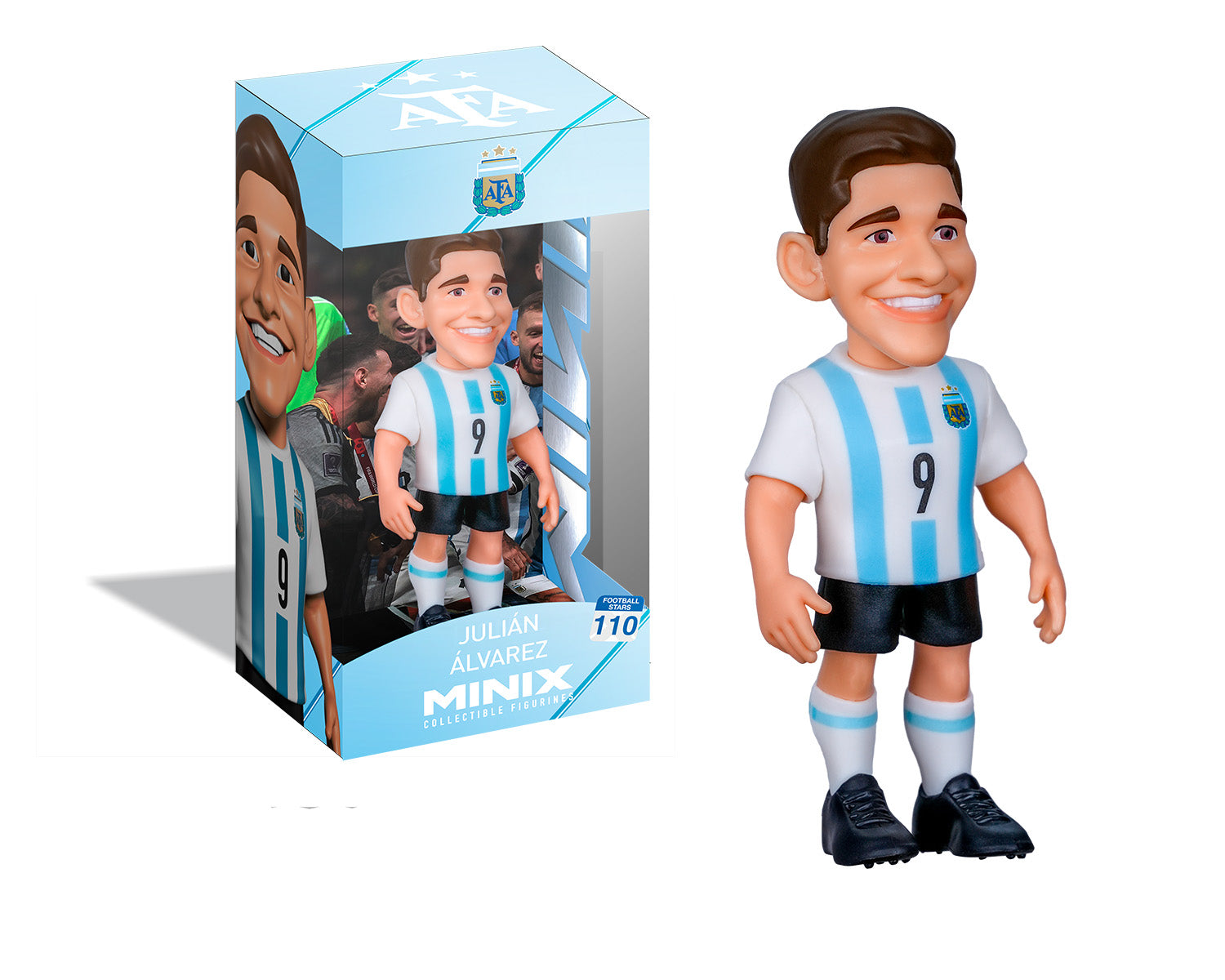 Minix - Football Stars - Coupe du Monde - Argentine - Alvarez - Figurine PVC 7 cm