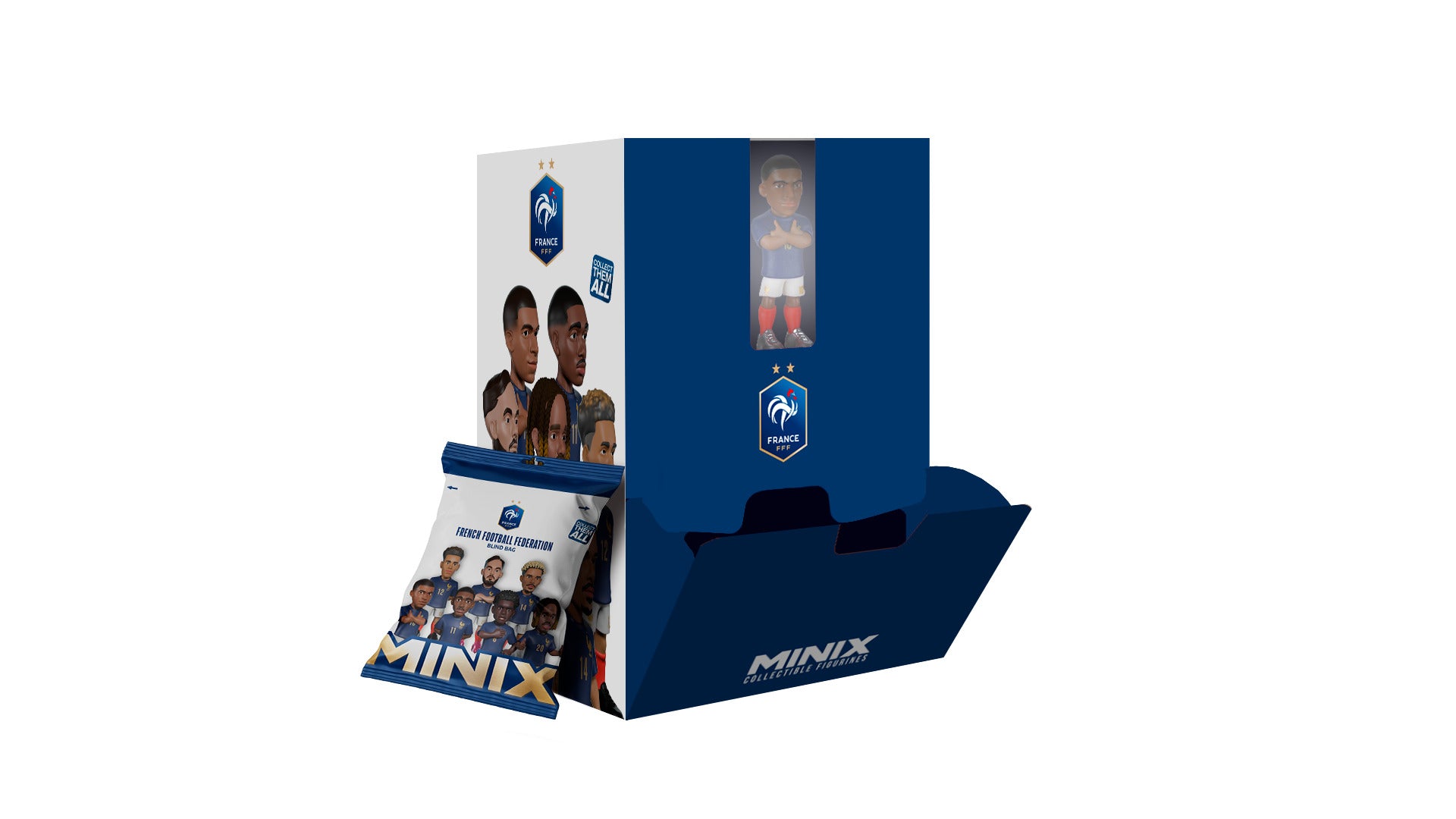 Minix - Football Stars - Coupe du Monde - Blind Bag Collection - France - 1 Figurine PVC 7 cm