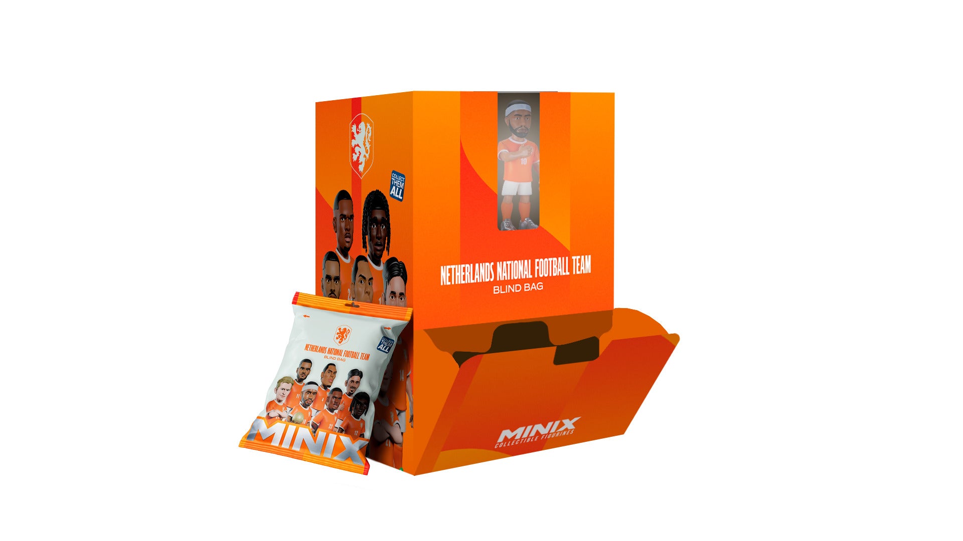 Minix - Football Stars - Coupe du Monde - Blind Bag Collection - Pays-Bas  - 1 Figurine PVC 7 cm