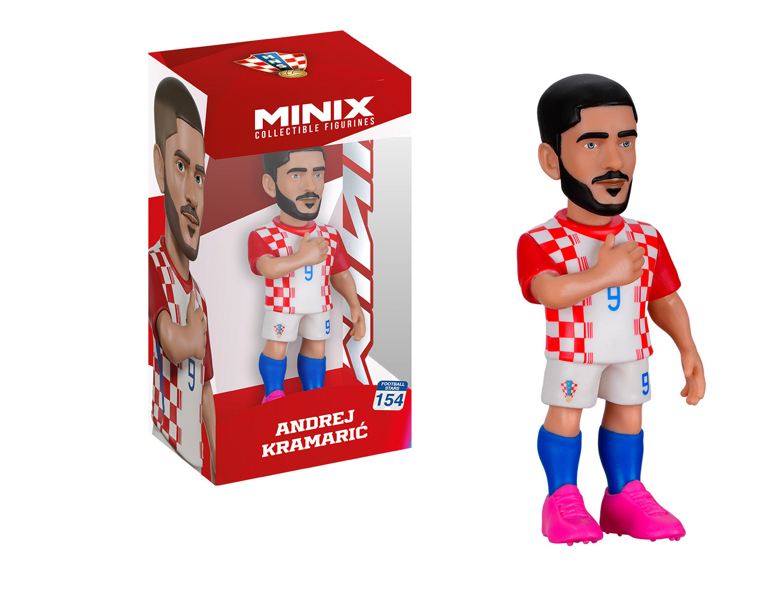 Minix - Football Stars - Coupe du Monde #154 - Croatie - Kramarić - Figurine PVC 12 cm