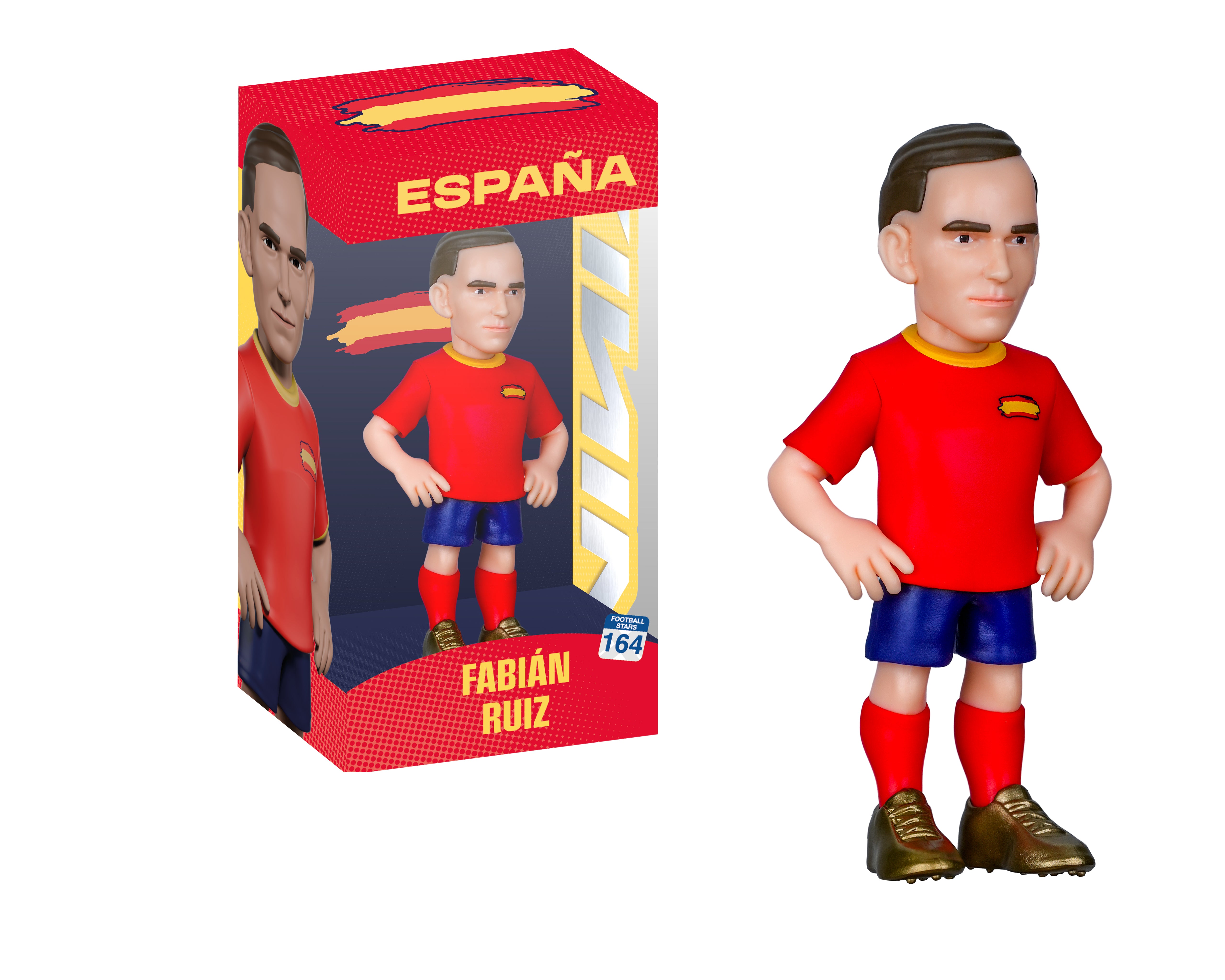 Minix - Football Stars - Coupe du Monde #164 - Espagne - Ruiz - Figurine PVC 12 cm
