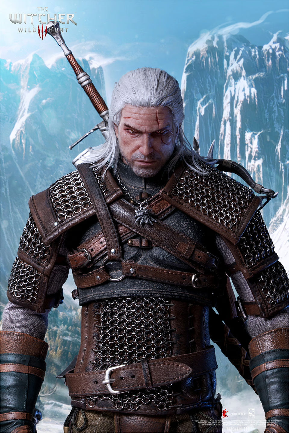 PureArts - 1:6 Articulated Figures - The Witcher 3 : Wild Hunt - Geralt de Riv Figurine 30cm - flash vidéo