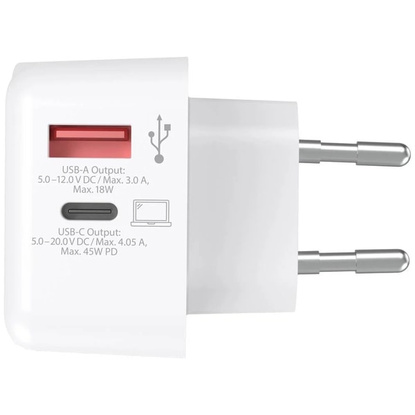 Skross - Charger USB AC45PD + Câble USB C