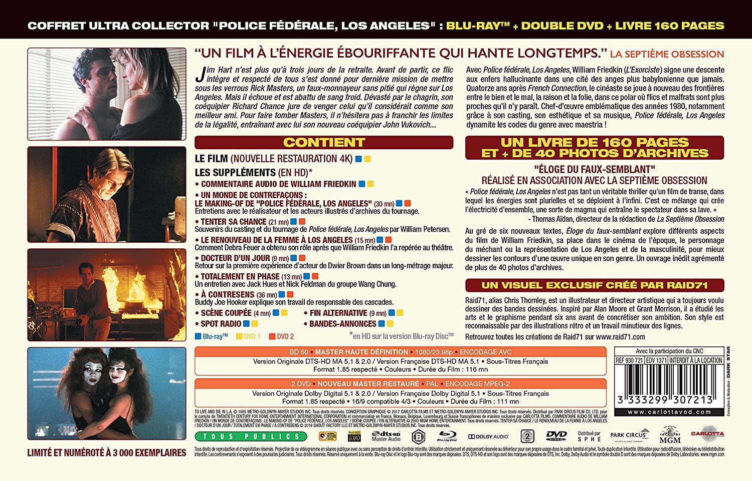 Police fédérale, Los Angeles (To Live and Die in L.A.) [Blu-ray]