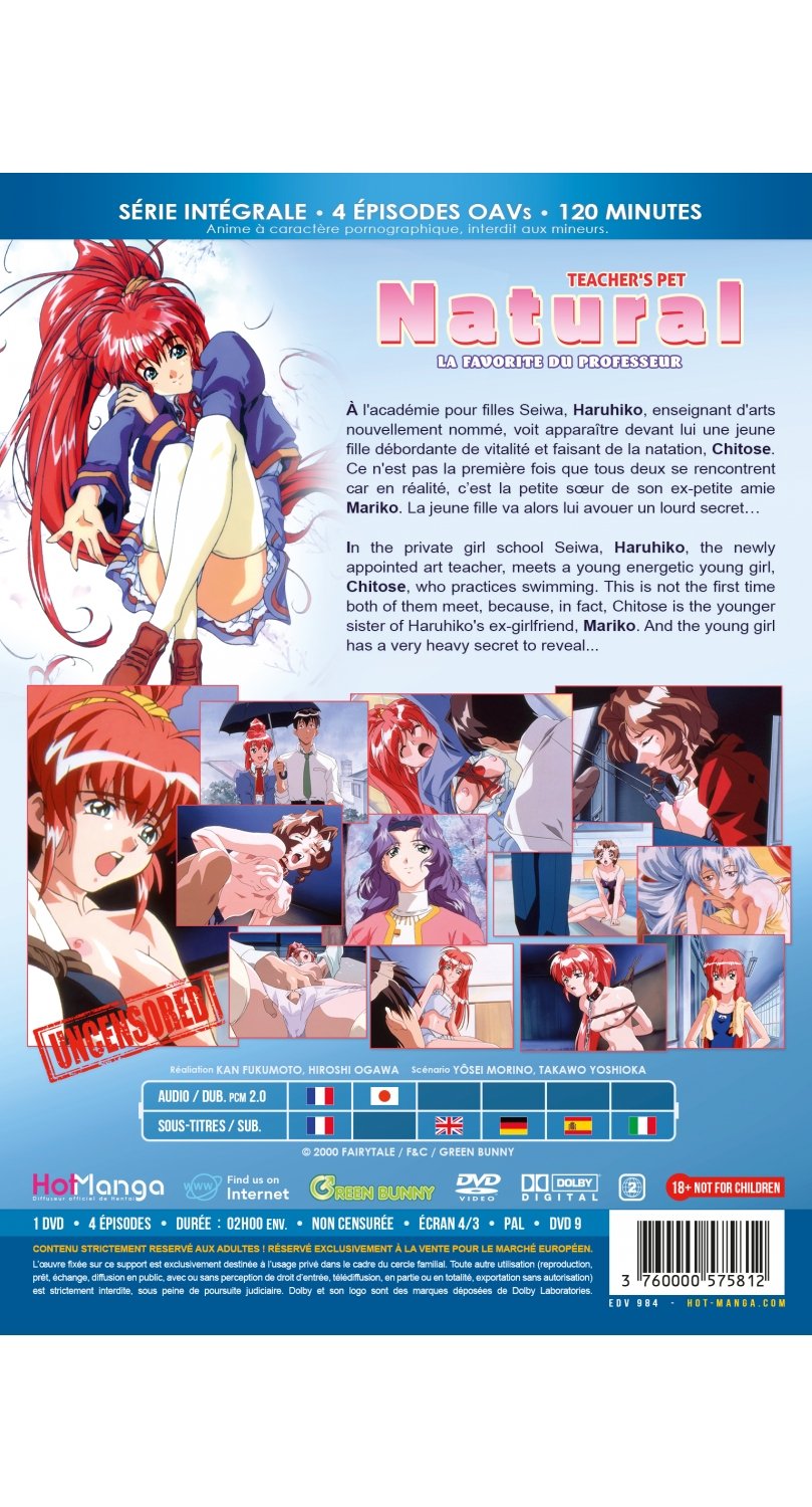 Natural - Teacher's Pet (La favorite du Professeur) - Intégrale (Hentai) - DVD