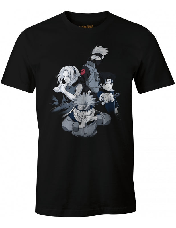 Naruto - T-shirt Noir Équipe - S