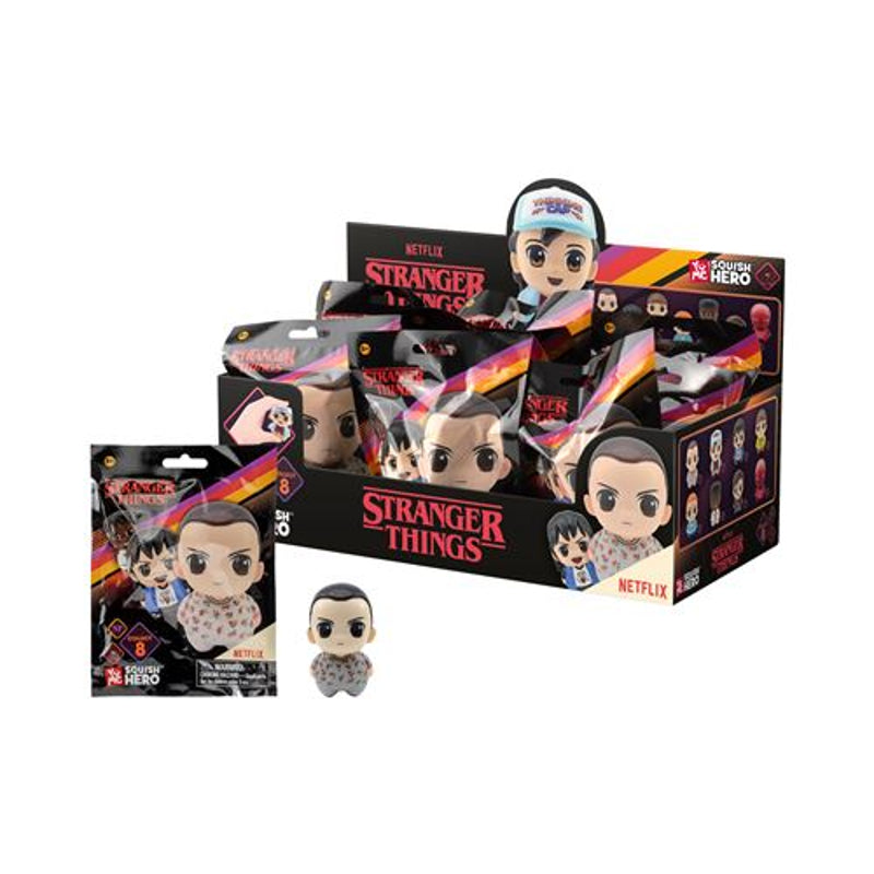 YuMe Squish Hero Blind Bag - Display de figurines Stranger Things (12 unités)