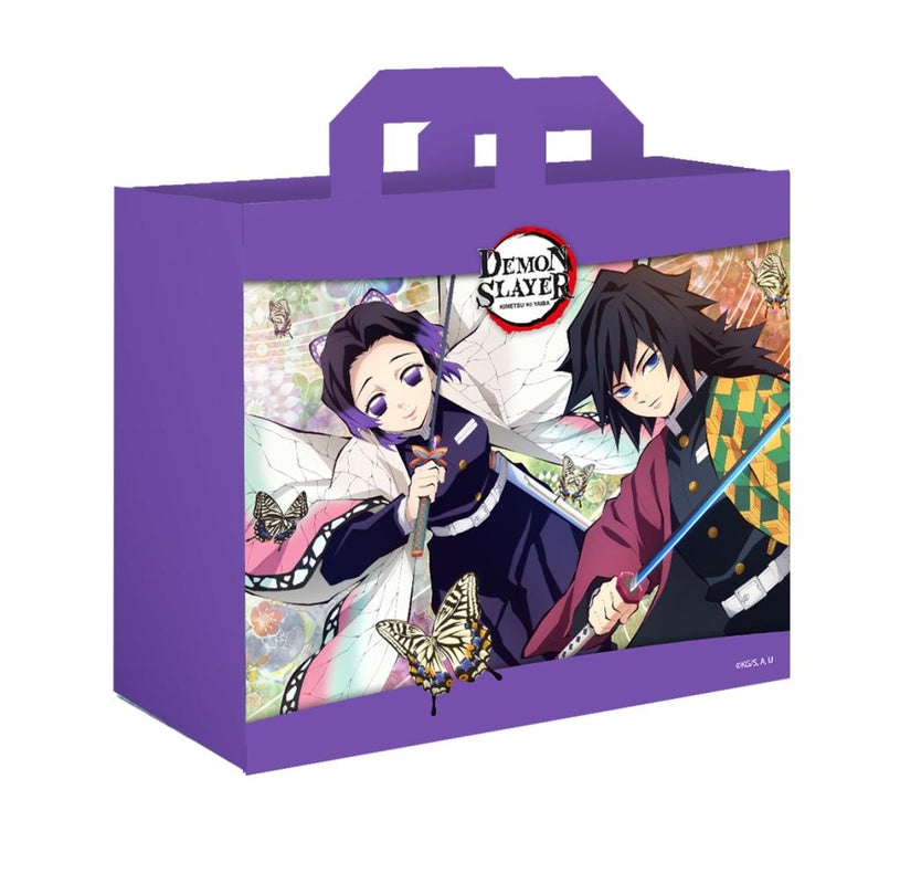 Demon Slayer: Kimetsu no Yaiba - Sac de courses "Giyuu X Shinobu" 40x42x20cm