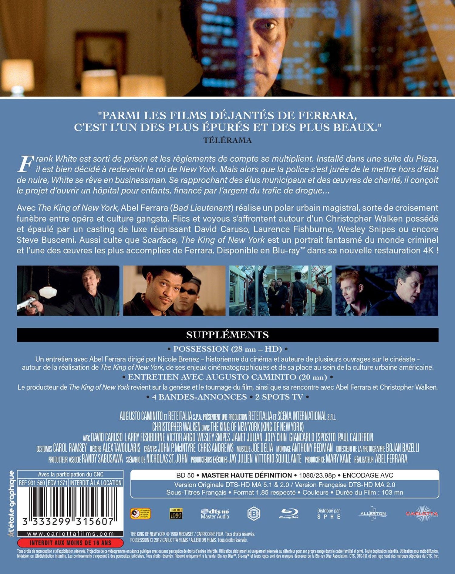 The King of New York [Blu-ray]