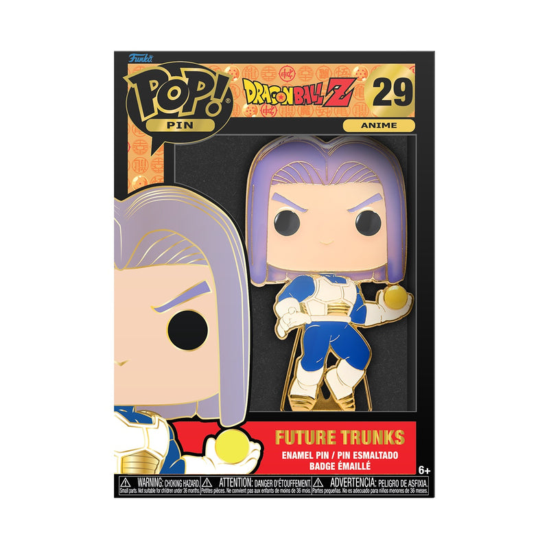Loungefly: Funko Pop! Pins Anime: Dragon Ball Z - Future Trunks Large Enamel POP Pin