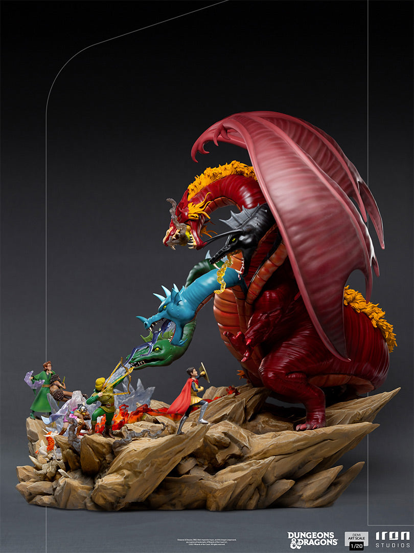 Iron Studios - Demi Art Scale 1/20 - Donjons et Dragons - Tiamat Battle Diorama Statue 56cm