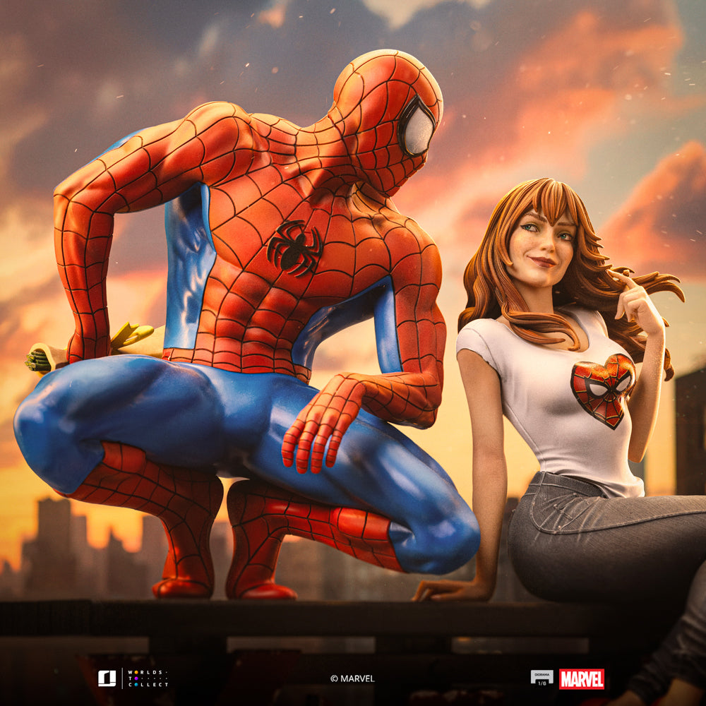 Iron Studios - Sixth Scale Diorama 1/6 - Marvel Comics - Spider-Man et MJ Statue 35cm