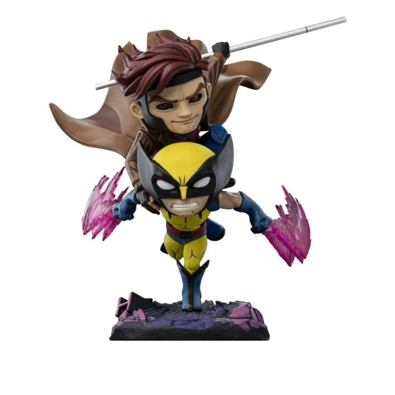 Iron Studios - MiniCo - Marvel - X-Men ’97 - Gambit et Wolverine Statue 23cm