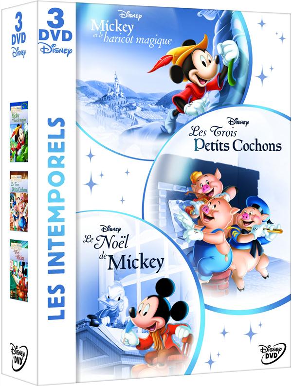 (Occasion) - Disney Animation : les intemporels - Coffret - Les 3 petits cochons + Mickey et le haricot magique + Le Noël de Mickey [DVD]