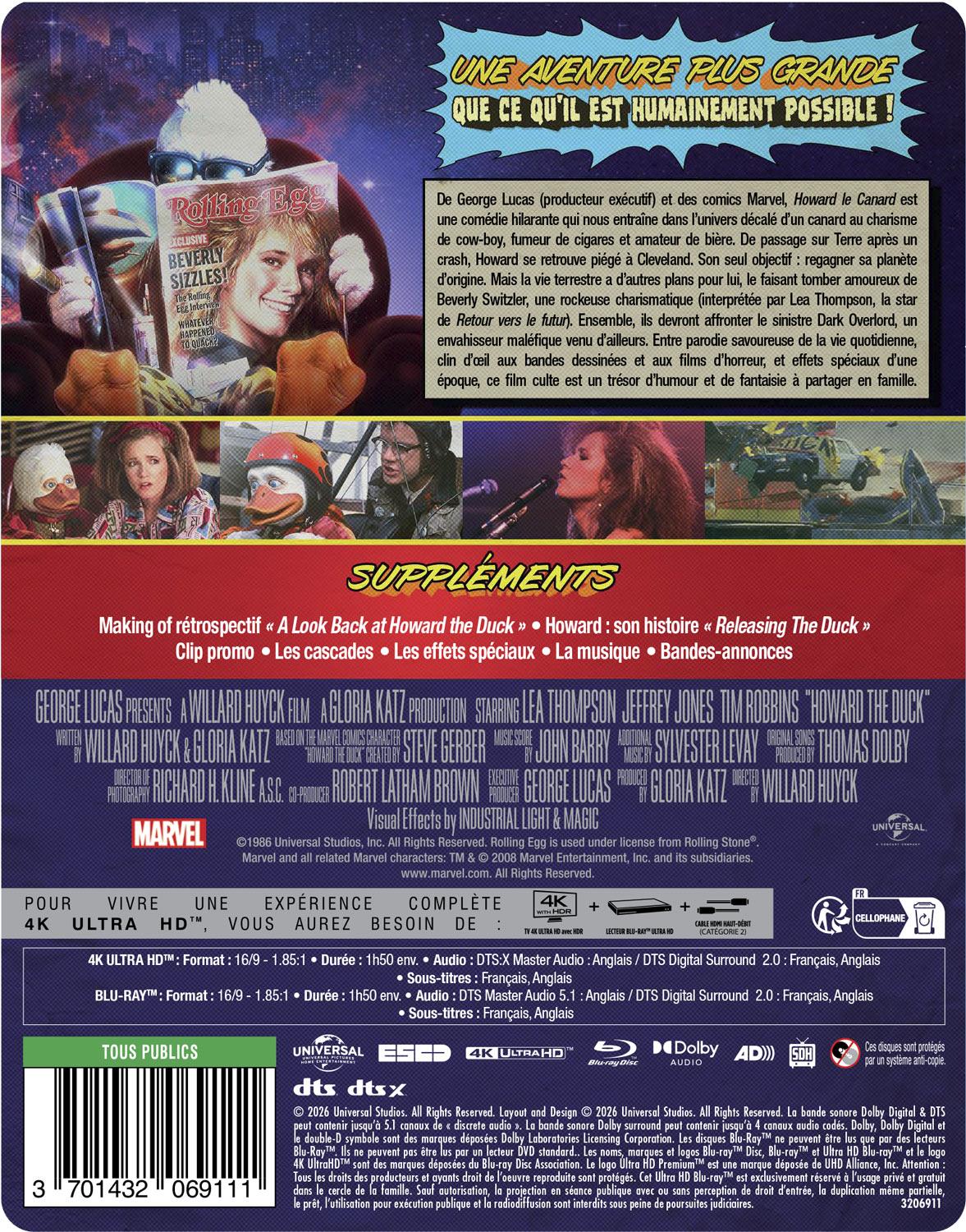 Howard the Duck [4K Ultra HD]