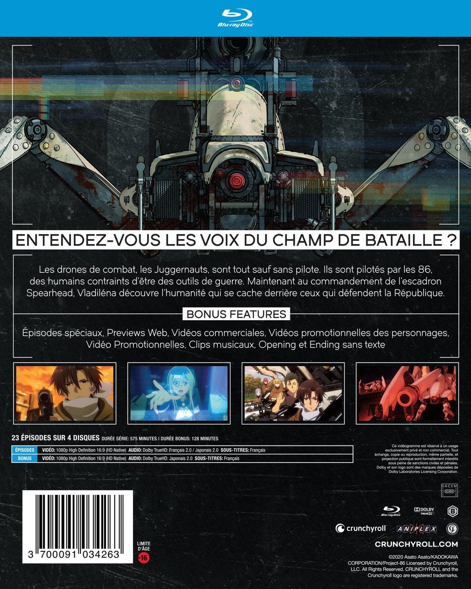 86 Eighty Six - L'Intégrale [Blu-ray]