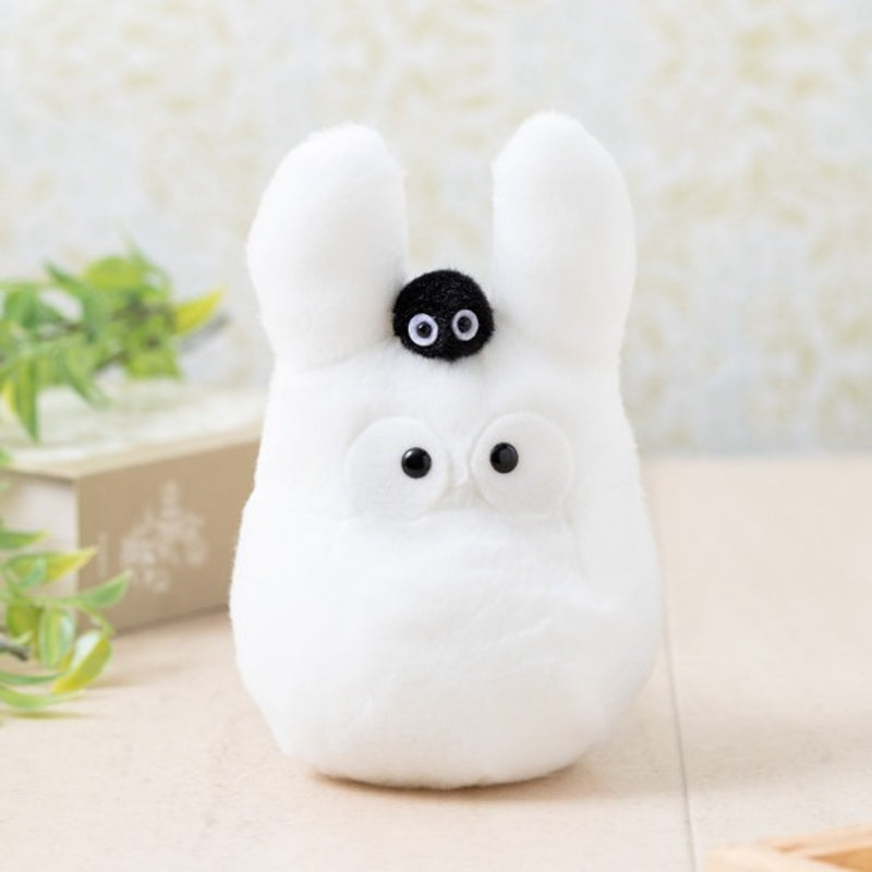 Ghibli - Mon Voisin Totoro - Peluche Beanbag de Totoro Blanc avec Noiraude