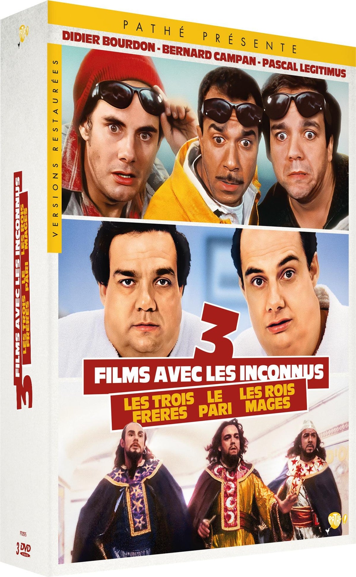 3 films avec les Inconnus : Les Trois frères + Le Pari + Les Rois mages [DVD]