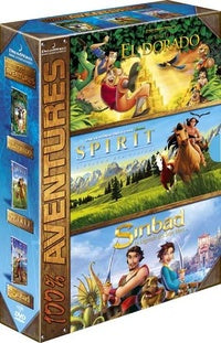 100% aventures - Coffret - La route d'El Dorado + Spirit, l'étalon des plaines +  Sinbad, La légende des sept mers [DVD]