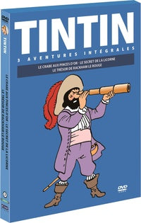 Tintin - 3 aventures - Vol. 3 : Le Secret de la Licorne + Le Trésor de Rackham le Rouge + Le Crabe aux pinces d'or [DVD]