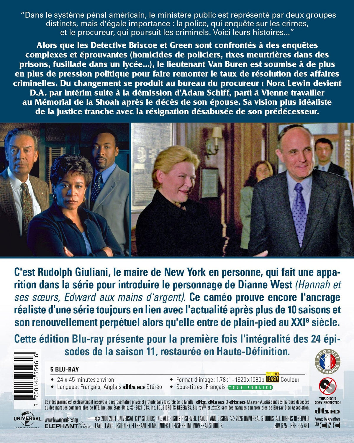 New York, police judiciaire (Law & Order) - Intégrale saison 11 [Blu-ray]