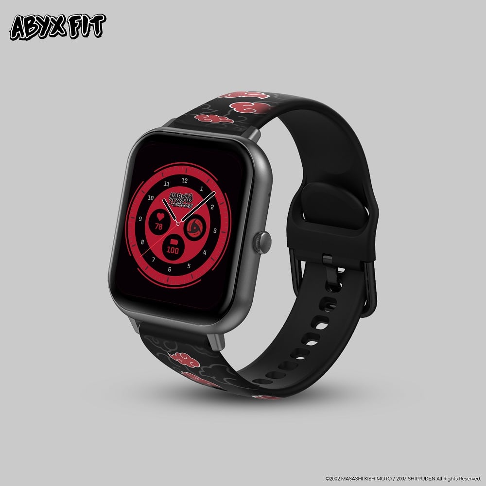 Abyx Fit - Bracelet universel Naruto Shippuden - Akatsuki 20mm pour montre connectée - flash vidéo